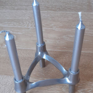 Bougeoirs modulaires en métal chromé, design moderniste allemand, Fritz Nagel et Werner Stoff pour BMF, 1965-1970