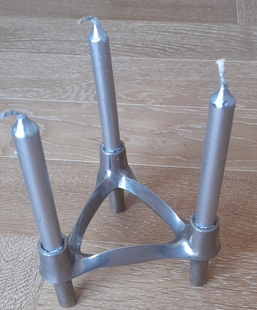 Bougeoirs modulaires en métal chromé, design moderniste allemand, Fritz Nagel et Werner Stoff pour BMF, 1965-1970