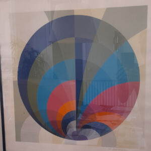 Peinture abstraite géométrique contemporaine sur toile Kate Hooray Osmond 2020-2025