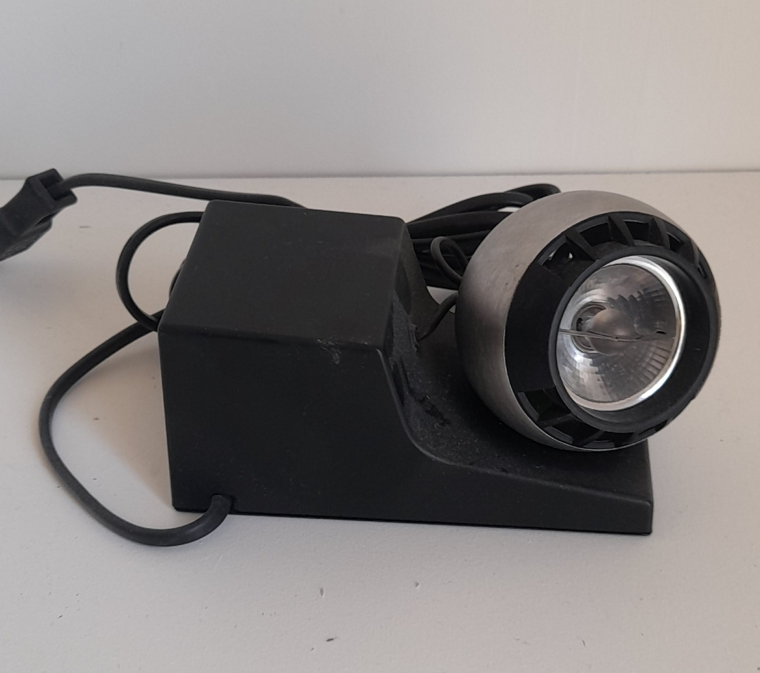 Lampe de table Osram 41701 design Dieter Witte 1970s acier inoxydable plastique ABS base magnétique