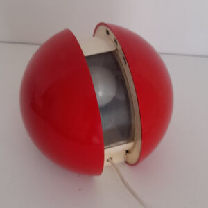 Lampe de table Gea Gianni Colombo Stilux Milano 1960s design Space Age plastique opalin métal laqué