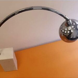 Lampe de Bureau Moderne Acier Inoxydable Fin 20e Siècle