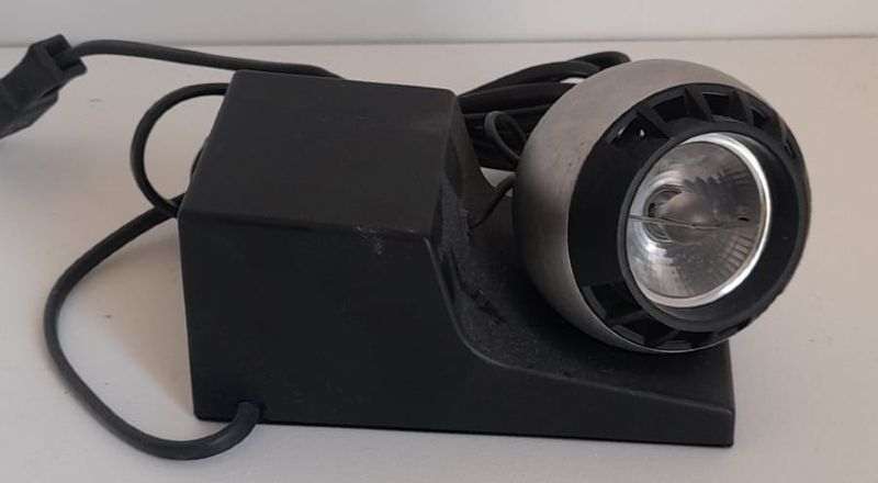 Lampe de table spot Osram Minispot 41701 en acier inoxydable et plastique, années 1970, Dieter Witte