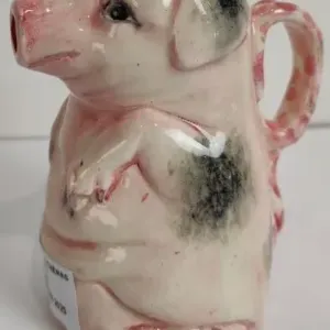 Pichet Cochon Art Déco Céramique Début 20ème Siècle