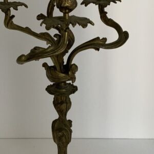 Candélabre Louis XV Bronze Doré XVIIIe Siècle