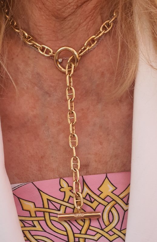 Bracelet Hermès Chaîne d'Ancre Or Jaune 18K Années 1960