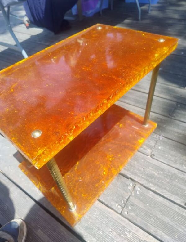 Table Basse Moderne Métal Chromé Marie-Claude de Fouquières 1970