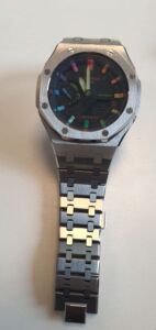 Montre Casio G-Shock GA-2100 MOD "Casio Oak" Rainbow - Bracelet Acier - 2022-2025