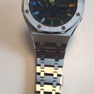 Montre Casio G-Shock GA-2100 MOD "Casio Oak" Rainbow - Bracelet Acier - 2022-2025
